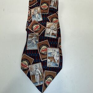 Vintage Coca-Cola Tie Men's‎ Necktie 100% Silk Baseball Batting